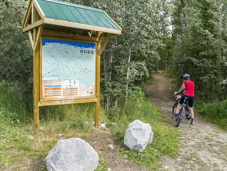 Kiosk at Magnusson parking lot.