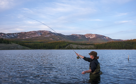 Fly fishing the local lakes